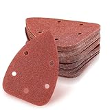 60Stk für Deltaschleifer Schleifpapier Dreieckschleifer 6 Loch,Schleifblätter Klett Schleifdreiecke,Körnung 60/80/100/120/180/240 Schleifpapier Maus Schwingschleifer Schleifpapiers für Multischleifer