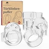 WEIDEBACH® robuster Türstopper für jede Türklinke, 2x Kreisform, 6x in '8'-Form, transparenter Wandschutz Türklinke, Türpuffer schützt vor Schrammen, Wandtürstopper, Wandschutz Türklinke, Türschoner