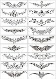Fake Tattoos Temporäre Tätowierung Weibliche Wasserdichte Simulation Tattoo Abdeckung Narbe Kaiserschnitt Taille Brust Totem Aufkleber