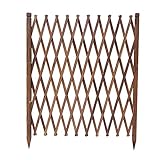 Holzgitter Gartenbegrenzungszaun für Pflanzenklettern und Sichtschutz Outdoor Beeteinfassung und Rasenkante