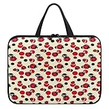 Treer Blumen Marienkäfer-Druck Laptoptasche,Handtasche Damen Herren, Laptop Tasche mit Reißverschluss, Wasserdichte Laptop Rucksack, Notebook Tasche für Reisen/Business/Schule (Marienkäfer 2,17 Zoll)