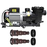 Schwimmbadpumpe Poolpumpe - Filterpumpe Schwimmbad/Swimmingpool, energiesparsam zuverlässig und effektiv, leichte Filterreinigung (POOL-STAR-750W)