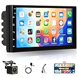 Android 13 Autoradio 2 Din mit GPS Navi WiFi IOS/Android Mirror Link ISO Kabel 7 Zoll Touchscreen Autoradio mit Bluetooth FM Radio DAB/OBD/DVR/USB/EQ Lenkradsteuerung Rückfahrkamera Mikrofon