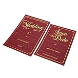 B Baosity 2 Set Hochzeitstag Abend Einladungskarten Hochzeitsempfang Geschenke