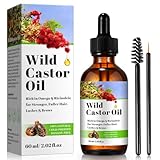 60 Rizinusöl Kalt Gepresstes Bio Wildrenenöl Reduzieren Sie Haarbrüche Rizinusöl Für Volle Haare Wimpern & Brauen
