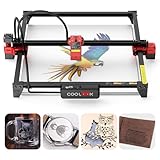 CK1-20 Laser Graviermaschine 20W, DIY-Lasergravurmaschine 418 x 418 mm Arbeitsbereichsunterstützung Offline-TF-Kartengravur APP-Steuerung, Lasergravierer für Metall und Holz, Glas, Acryl, Leder