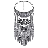 YAZILIND Halsband Halsketten Anhänger Maxi Choker Statement Boho Frauen Schmuck, Legierung