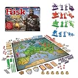 Winning Moves Risk-Spiel, Mittelalterliche europäische Strategie, 2-4 Spieler, Ab 14 Jahren, Blau