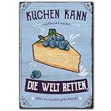 LANOLU Kühlschrankmagnete lustig- Kuchen, Welt retten, glücklich -Geschenke für Back-Fans- lustige Magnete mit Sprüchen und witzigen Motiven 8x5,5cm