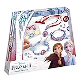 Frozen II 680661 II Schwesternschmuck Bastel-Set: Bastle Deine eigenen Prinzessinnen-Armbänder mit schönen Perlen, Anhängern und Aufklebern von Anna und Elsa