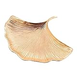 SAFIGLE 1Stück Ginkgo Leaf Schmuckschale Dekorativer Schmuck Vorratsbehälter für und Langlebig als Tischdeko und für Aufbewahrung von Schmuck