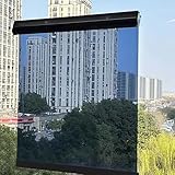 Rollos Einweg-Spiegelrollo für Fenster, Wärmedämmung Vorhangrollo Jalousien für Schiffe Boot Büro, Höhe 130 150 200cm(Side Install,130x130cm/51x51in)