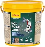 sera Koi Royal Nature Large 21 L (5,8kg) | Hauptfutter für Koi ab 25 cm | ohne Farb-& Konservierungsstoffe | mit Omega-Fettsäuren & Mannan-Oligosaccharide | optimale Verdauung & Teichwasser schonend
