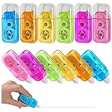 Svalor 12 Stück Korrekturroller, Mini Korrekturmaus 4mx 5mm, Mini Kompakt Korrekturband Roller, White Out Tape Für Büro Heimbüro Oder Schule-Transparentes Mehrfarbig