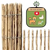 DEIN Staketenzaun - Personalisierter Gartenzaun 50-120cm Höhe | Staketenabstand 8-10cm | Holzzaun aus hochwertiger Haselnuss | Made in EU