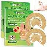 BUTBU 60 Stück Hühneraugenringe, Hühneraugenpflaster, Warzenpflaster, Hühneraugen, Warzen, Corn Pads, warzenpflaster fussFußpflaster zur Hornhaut, Einfache Bedienung