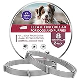 RoamRover 2er-Pack Zeckenhalsband für Hunde – Natürliches Ätherisches Öl, Wasserdicht & Verstellbar für Welpen und Hunde ab 8 Wochen, 16 Monate Schutz – Sicher mit Pflanzlichen Inhaltsstoffen