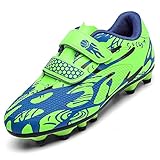 Unitysow Fußballschuhe Jungen FG/AG Fussballschuhe Spike Cleats Kinder Low Top Professionelle Athletics Trainingsschuhe Mädchen Outdoor Sport Turf Football Schuhe Gr.28-38 Grün,Gr.33