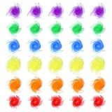 PLLYPE Jongliertücher, 30 Stück Chiffontücher, Bunte Chiffontücher, Bunte Tücher, Tanz tücher, für Tanzen, Jonglieren, Kindershow Aktivitäten (6 Farben, 60 x 60cm)