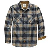 Dubinik® Flanellhemd Herren Button Down Kariert Baumwollhemd Freizeithemd Hemd Herren Langarm mit Zwei Brusttasche
