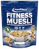 IronMaxx Fitness Müsli - Berry Mix 2kg Beutel | Veganes High Protein Müsli mit Crunchies | Reduzierter Zuckergehalt & Ballaststoffreich