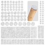 Seaforie Filzgleiter Selbstklebend - 134 Stück Filzgleiter für Stühle - Möbelgleiter Filz Selbstklebend grau 3mm Dicke - Stuhl Filzgleiter Mit Idealer Klebkraft für Möbel Boden