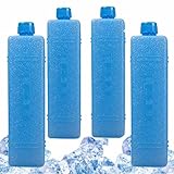 Kühlakkus Kühltasche,4 Stück Dünne Kühlakkus Für Kühlbox,200ml Wiederverwendbare Kühlelemente, Ultradünner Kühlelement, Kühltasche Kühlbox Kühlakku Kühlpads Freeze Packs Für Reisen Und Camping