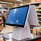 DHMYYXGS Ouchscreen Kassen,Registrierkasse i3 4GB 64GB 1366 ×768 Auflösung Bildschirm Monitore FüR PC POS USB VGA Catering Gastgewerbe,DualScreen20.5+20.5'' Dualscreen