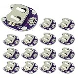 GERUI 15 Stück Knopfzellen-Batteriehalter Lilypad CR2032 Batteriemontagemodul fürArduino Small Slide Switch Board DIY CR2032 Batteriehalter Gehäuse Modul