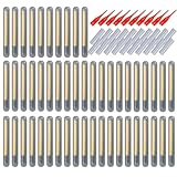 Besreey Angelleuchtstäbe, Schwimmer Knicklicht, 50 x Leuchtstäbe mit Rutenspitze, Angelwerkzeug, Angelausrüstung, Schwimmer Terminal,