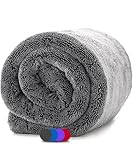Ivality® Ultra Saugstarkes Auto Trockentuch XXL 1400 GSM 40x60 cm Motorrad Twisted Towel mikrofasertuch - fusselfreie & Lack-schonende microfasertuch autopflege - & Auto Pflege