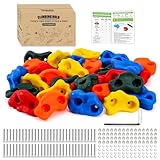 Trymaker Klettergriffe Kinder Outdoor, Kinder Klettersteine für Kletterwand, 30 Stück Kletterwandgriffe Set (Kleine Größe)