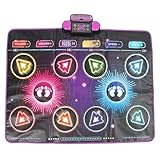 Oreilet Tanzmatte, Elektronische Doppelspieler-Tanzmatte für Erwachsene Kleinkinder, Interaktives Tanzspielpad, Musikspielmatte für Mädchen Im Alter von 5 6 7 8 9 10 Jahren