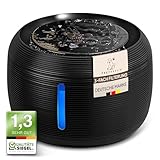 PRETTYPAW Pretty Paw© Katzenbrunnen [NEUEINFÜHRUNG] Super leiser, BPA-freier 2.5L Trinkbrunnen für Katze mit LED und Aktivkohlefilter I Leicht zu reinigender Katzen Trinkbrunnen I KatzenOase Pro