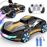 Ferngesteuertes Auto RC Auto Kinder ab 6 Jahre, Ferngesteuertes Auto 1:16 mit 2 Akkus & Dual-Lademode, 2.4GHz 4WD, Doppelauspuff Nebel-Effekt, LED Lichter, Musik & Rennwagen-Design Spielzeugauto