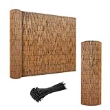 Jpquantrics Natürlicher Schilfzaun Bambus-Sichtschutz Schilfrohrmatte Bambusmatte 80x300 90x500 100x400 140x600cm Schneiden Für Garten Balkon Outdoor Porch Gemütliche Atmosphäre(70x80cm)