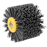 Shineboc Schleifbürsten,120 Körnung 120x100mm Nylonbürste, Polierbürste zum Holzverarbeitung, Grit Bürste Bristle Bürsten für Satiniermaschine Drahtziehrad (Grau)
