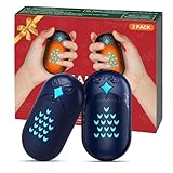 KENNEAS Handwärmer Elektrisch 2 Set Taschenwärmer USB Wiederverwendbar Aufladbar Outdoor Camping Heizung Geschenke für Männer Frauen Kinder im Winter (Blau)