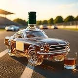 Whiskykaraffe, 300 Ml Rennwagenkaraffe, Stop Klassisches Vintage Sportwagen-Design Für Männer, Kreative Leere Weinkaraffe Getränkespender Ornamente B