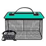 Fischereischutz Lebender Fischeimer Faltung Fischereinetz Tragbare Maschen Fischereinetz Speicherkäfig Fischschutzschutz Dauer