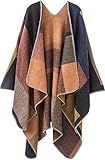 XINCXIN Schals und Tücher for Damen im Winter, gestrickte Ponchos for Damen, wendbare übergroße Damendecke