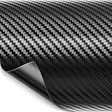 Luxshield Carbon Folie 12x300cm für Auto, Motorrad, Bike - selbstklebend, Meterware aus DE
