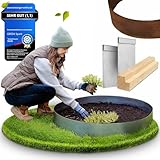 GREEN Spark Cortenstahl Rasenkantenband [Schneckenabweisend] mit Superflex Technolgie | 10m x 15cm 1mm dick | zur Gartengestaltung | Beeteinfassung Metall Cortenstahl Beeteinfassung Rasenkante Metall