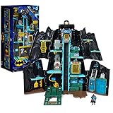 Batman, Bat-Tech Batcave, riesiges verwandelbares Spielset mit exklusiver 10,2cm großer Batman-Figur und Zubehör, Kinderspielzeug für Jungen