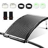 Vigevee Poolheizung Solar Pool Solarheizung 110 x 69 x 14 cm Sonnenkollektor Pool Anschluss Ø 38 mm Pool Heizungen Solar für Warmwasser Schwimmbad Gartendusche Pool