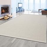 Teppich-Traum Handgemachter Wollteppich Uni Schlafzimmer robust modern 200 x 290 cm