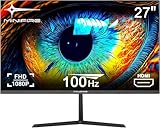 Minifire 27 Zoll Monitor, 100 Hz, Anti-Flicker, Full HD, 1080p Monitor PC Bildschirm mit HDMI Ports (MF27X3AL)