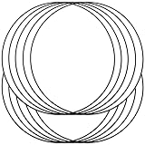 SILARLAIT 10 Stück Metallring Schwarz, 3mm 30cm Metallringe zum Basteln, Drahtringe zum Basteln für Wickeltechnik Traumfänger Floristik Hochzeitskranz Weihnachtsdekoration (30cm)