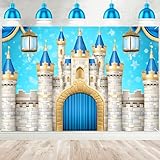 Fantasy Castle Banner Hintergrund Magisches Märchen Prinzessin Geburtstag Party Dekorationen für Kinder Mädchen Geburtstag Party Babyparty Schild Banner Fotografie Hintergrund Fotostudio Requisiten