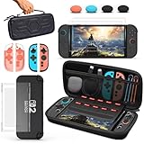 Tragetasche für Nintendo Switch 2, Tragbare Aufbewahrungstasche, Schutztasche für Switch 2, Hartschalenkoffer-Schutzset mit Schutzfolie, Switch 2 Schutzhülle, Zubehörset Case für Konsole und Joy-Con